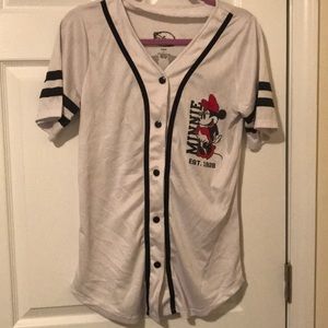 Disney Minnie button up jersey